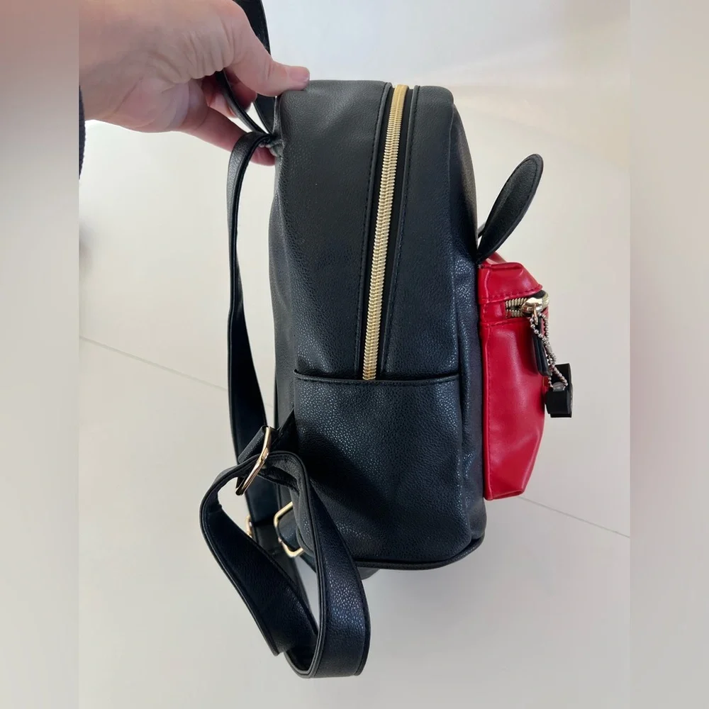 Disney Dani By Danielle‎ Nicole Black Mickey Mouse Mini Backpack With Mouse Ears